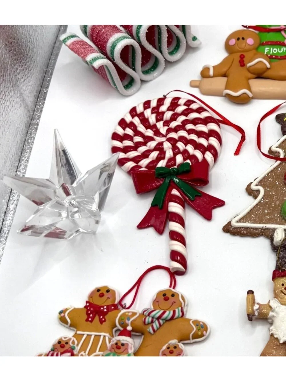 Christmas Holiday Ornament & Décor Lot Ornaments Candle Holders 16 Pieces